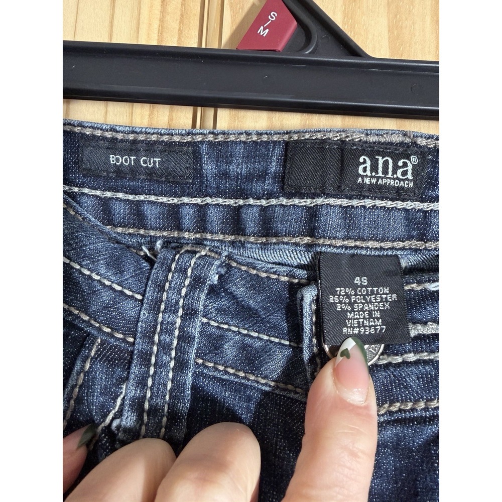 a.n.a A New Approach Bootcut Denim Jeans Blue Stretch Women Size 4S